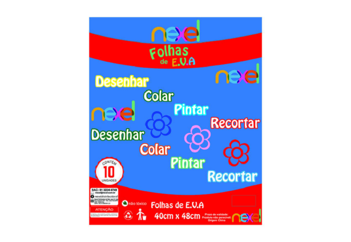 Placa De Eva Liso 40x48 15mm Azul Escuro Ref 538 8587